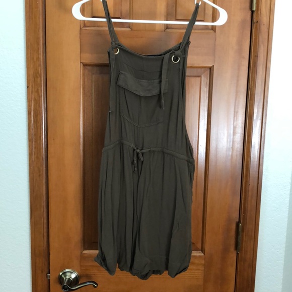 Forever 21 Pants - Khaki Green Overall Romper